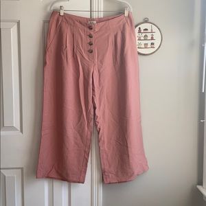 Loft wide-leg crop pant